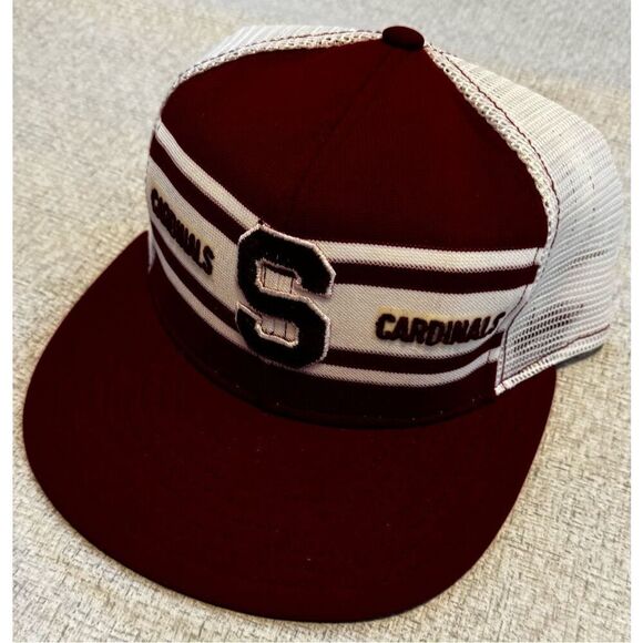 Stanford Cardinals University Hat Cap AJD Lucky Stripe Snapback Vintage - Picture 2 of 5